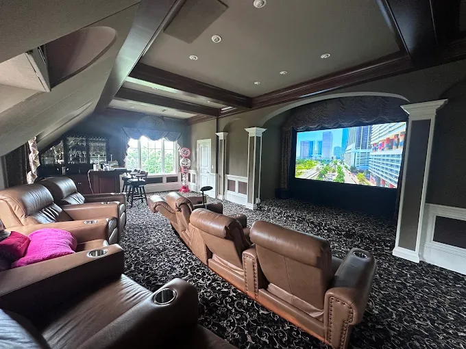 Luxury home theater installation by Interconnect AV